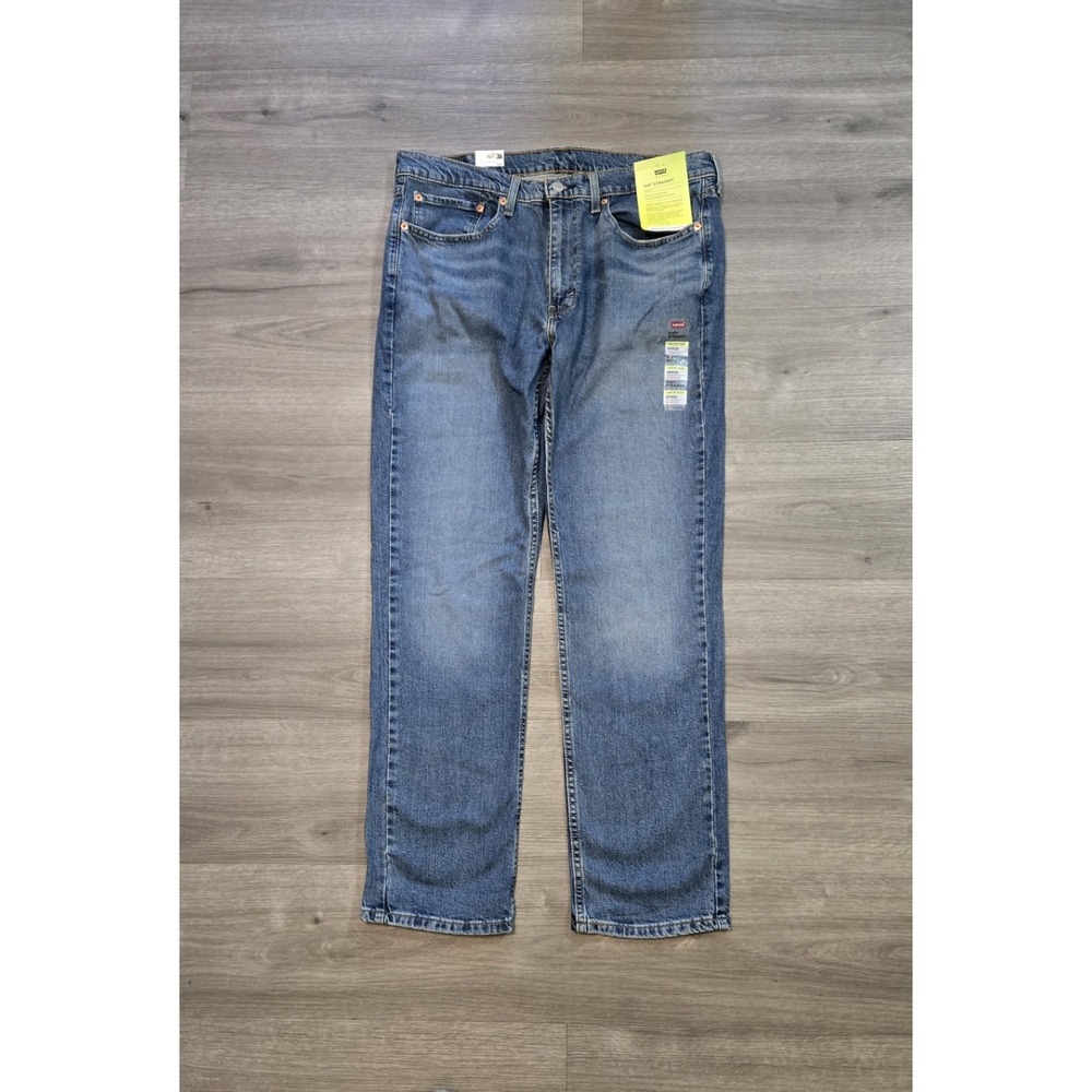 Levis 514 Jeans Men 36x32 Blue Straight Stretch Flex Eco Performance Denim NWT